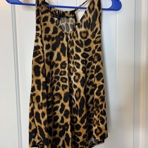 Cheetah print blouse